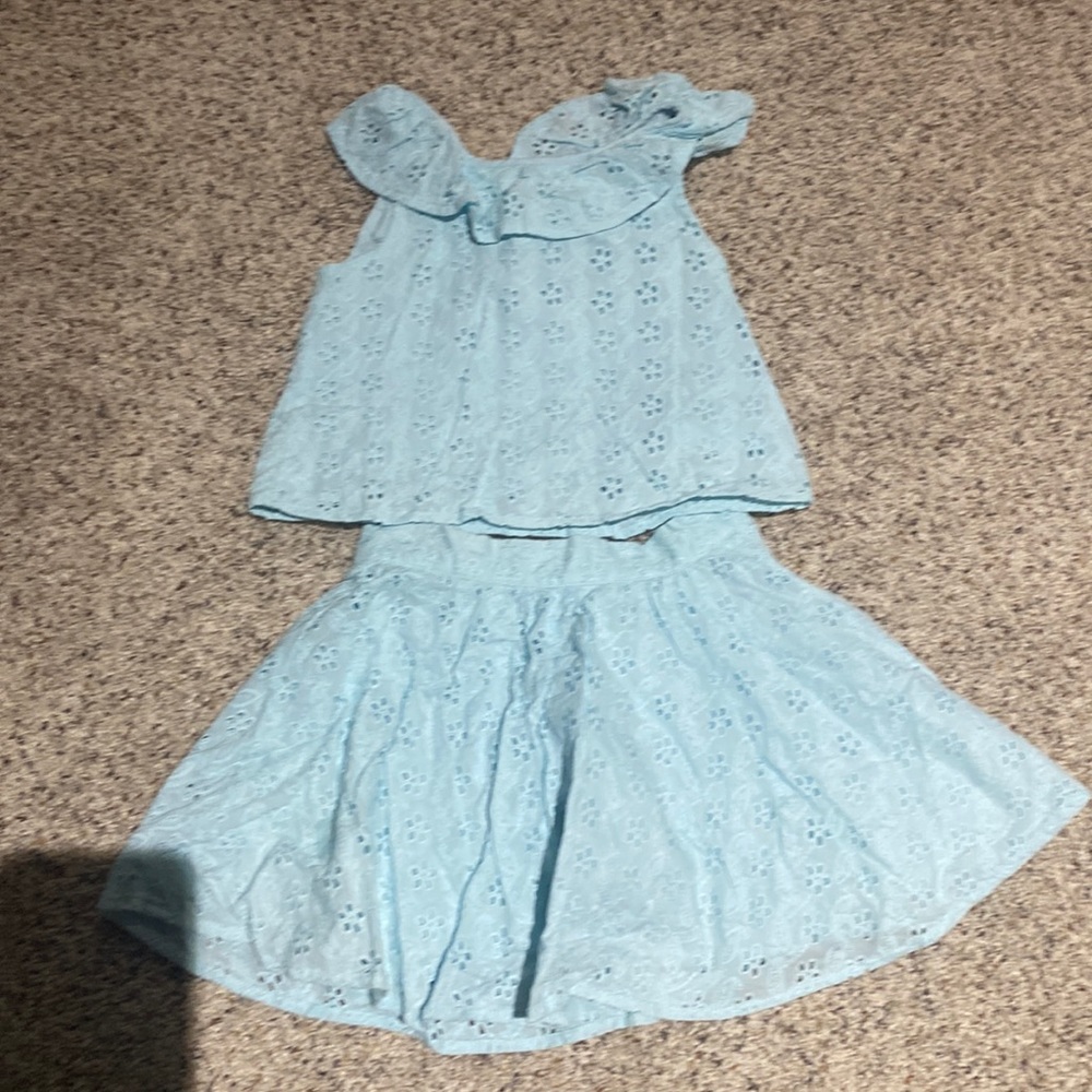 Janie and jack shirt and skirt